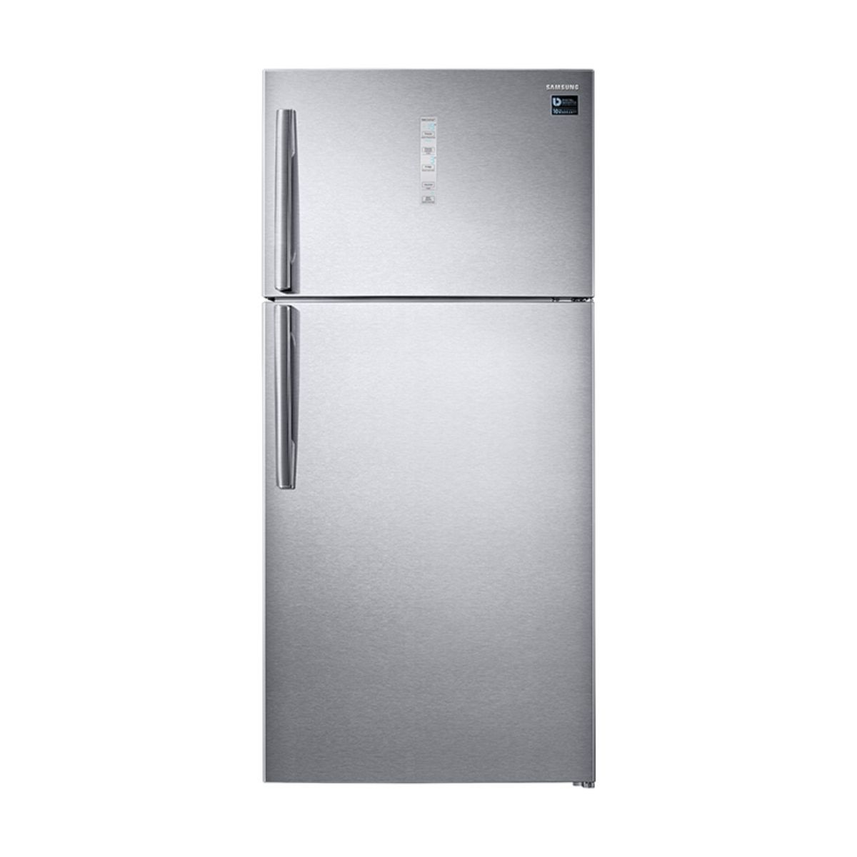 Samsung 21.9 Cu.Ft Twin Cooling Double Door Refrigerator with Top Mount Freezer Silver