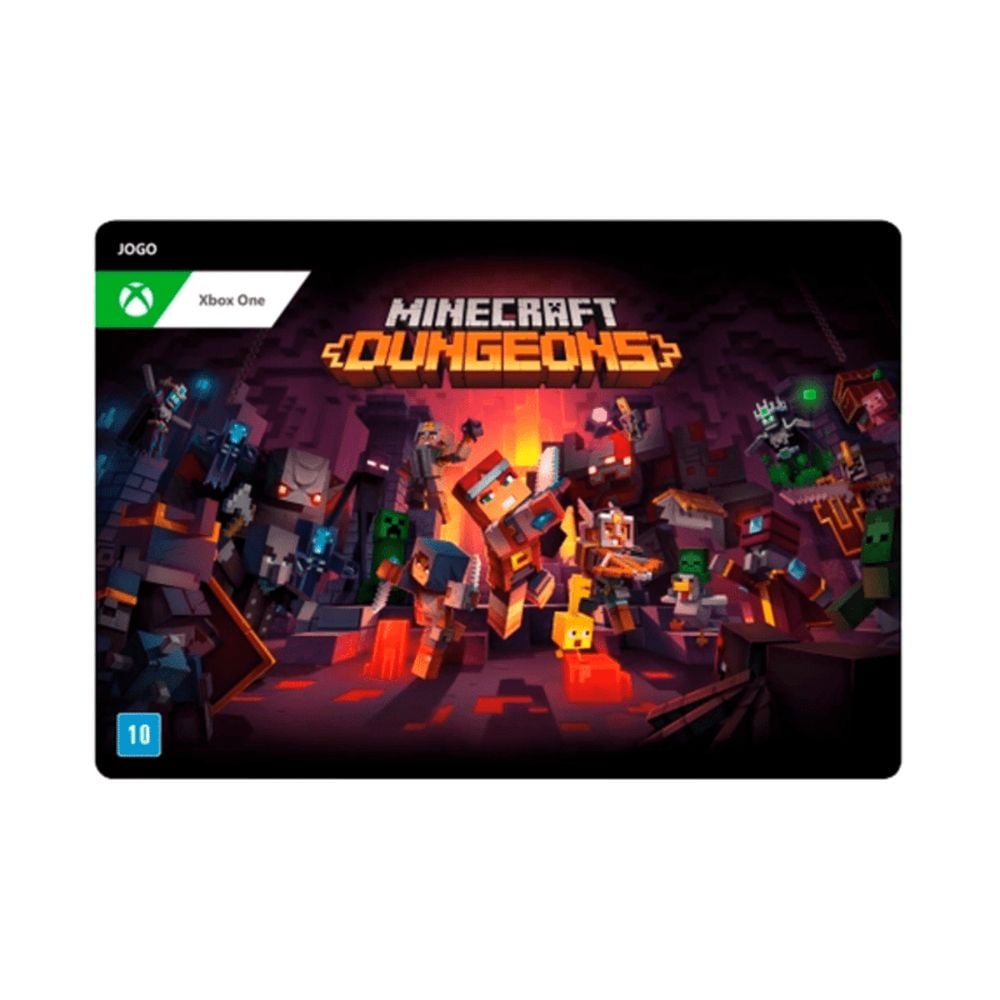 Minecraft Dungeons Gaming Card for XBOX Black
