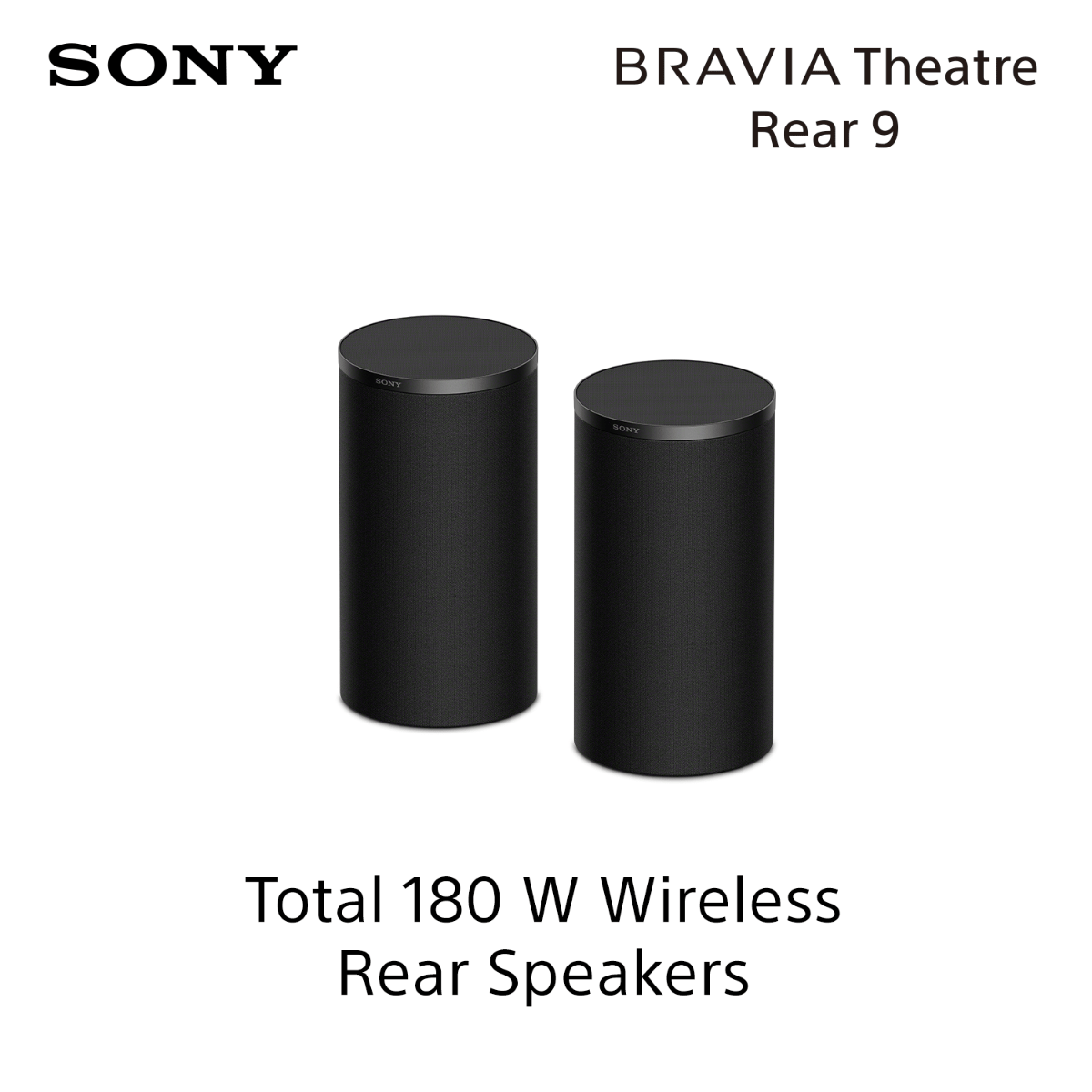 سوني BRAVIA Theatre Rear 9 SA-RS9 | سماعات خلفية لاسلكية بقوة 180 واط مع تقنية 360 Spatial Sound Mapping