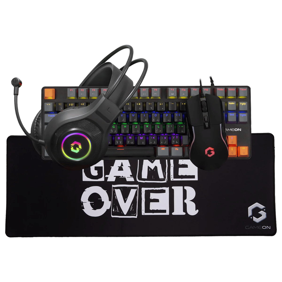 GAMEON VIPER X All-In-One Gaming Bundle (Mechanical Keyboard, Headset, Mouse & Mousepad)