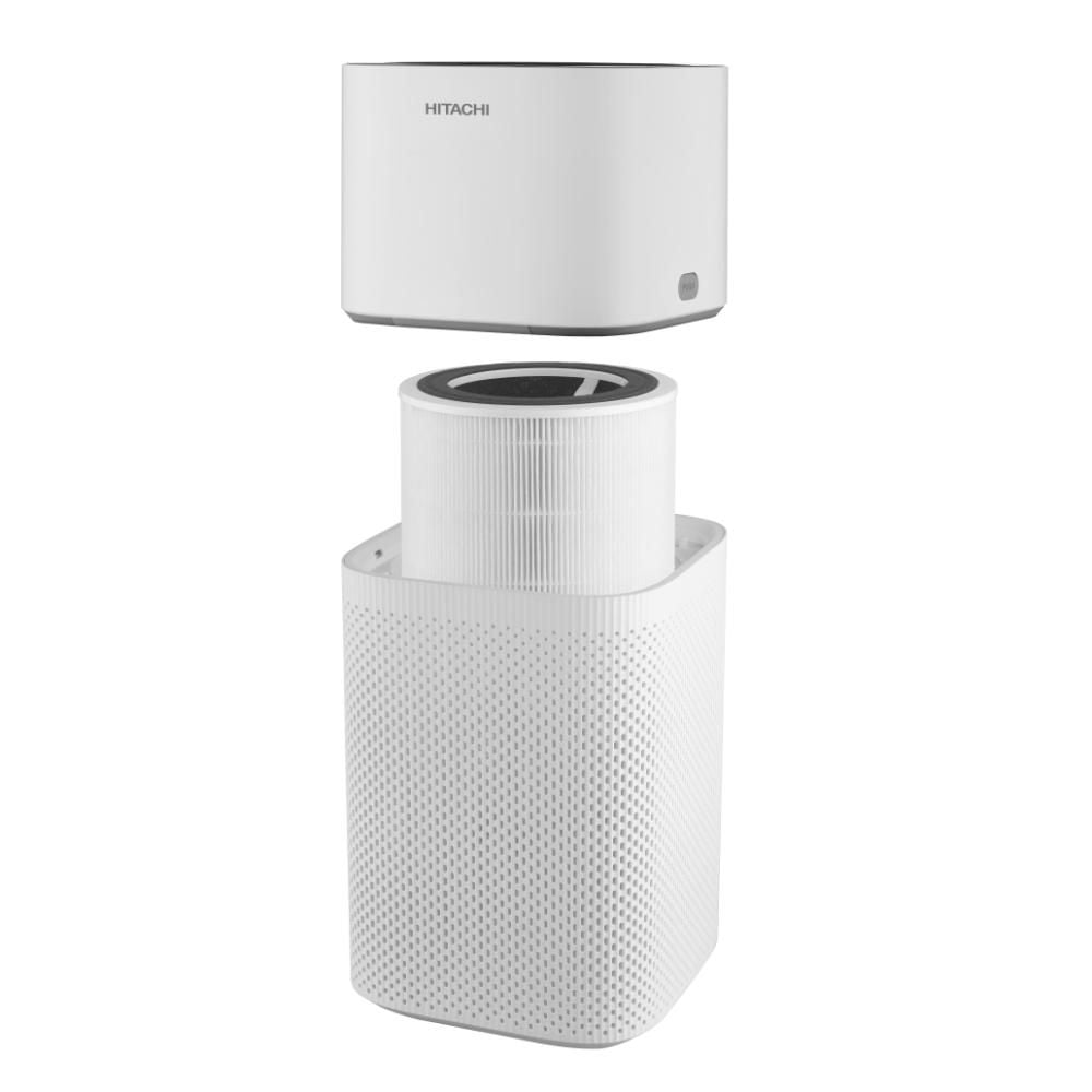 Hitachi Air Purifier | Smart Digital Touch Control | Coverage Up to 48 m² | HEPA & Activated Carbon Filters | White | EP-TZ50WG
