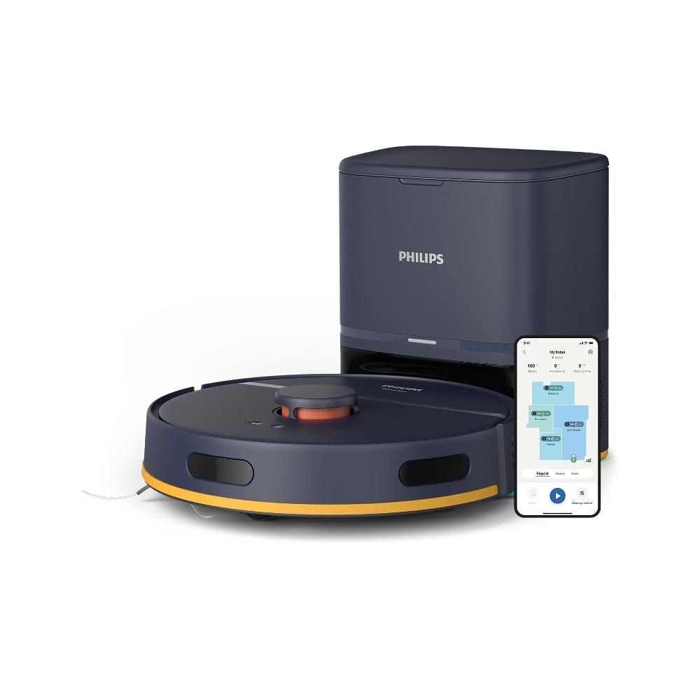 Philips 2000 series Robot Vacuum Cleaner| Vacuum and mop in one go |LDS radar navigation| Compact Auto-empty station| Customization with HomeRun App| XU2100/15