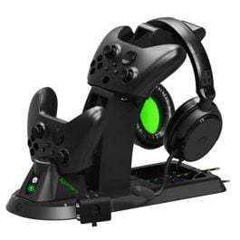 فور جيمرز ألتيميت دوال | قاعدة شحن وستاند سماعة Xbox Series X/S | شحن مزدوج | أسود