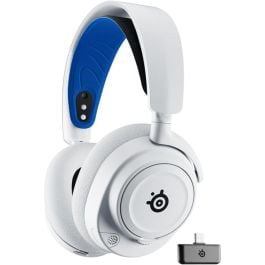 ستيل سيريز سماعة Arctis Nova 7P اللاسلكية | اتصال مزدوج | أبيض | SS-61561