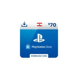 Sony Playstation Store Card LEB 70 USD Delivery By Email and SMS Digital Code Blue/White