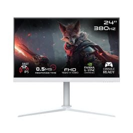 Gameon Artic Pro-Series 24 Inch 380Hz Fast IPS FHD 0.5ms Response Time HDMI 2.1 Gaming Monitor White
