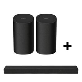 Sony HT-A3000 250W A Series 3.1 Channel 360 Spatial Sound Mapping Soundbar with SONY SA-RS8 Wireless Rear Speakers