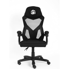 كرسي الألعاب GamerTek Ignite – الإصدار الأسود، قماش وشبك قابل للتهوية، تصميم مريح، ارتفاع قابل للتعديل، يتحمل حتى 120 كجم