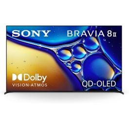 Sony K-55XR80M2 BRAVIA 8 II 55 Inch 4K Ultra HD QD-OLED Smart Google TV with XR AI Processor