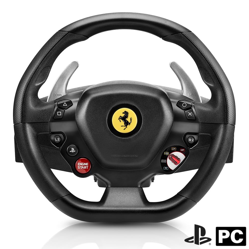 ThrustMaster T80 Ferrari 488 GTB Edition Racing Wheel for PS4 Black
