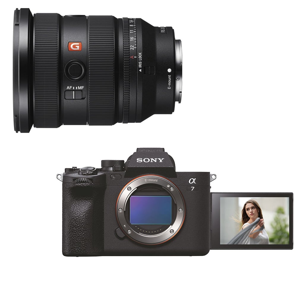 Sony ILCE-7M4 Alpha K 60P Video Recording Digital Zoom Full-Frame Hybrid Camera 33MP Interchangeable-Lens Mirrorless Camera Black with FE 16-35mm F2.8 Wide-Angle Zoom Lens