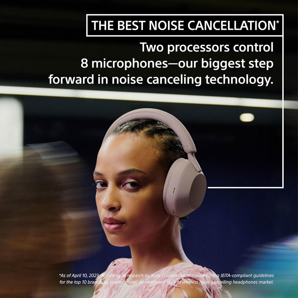 Sony WH-1000XM5 Wireless Over-Ear Headphones Noise Cancellation with Microphone Black