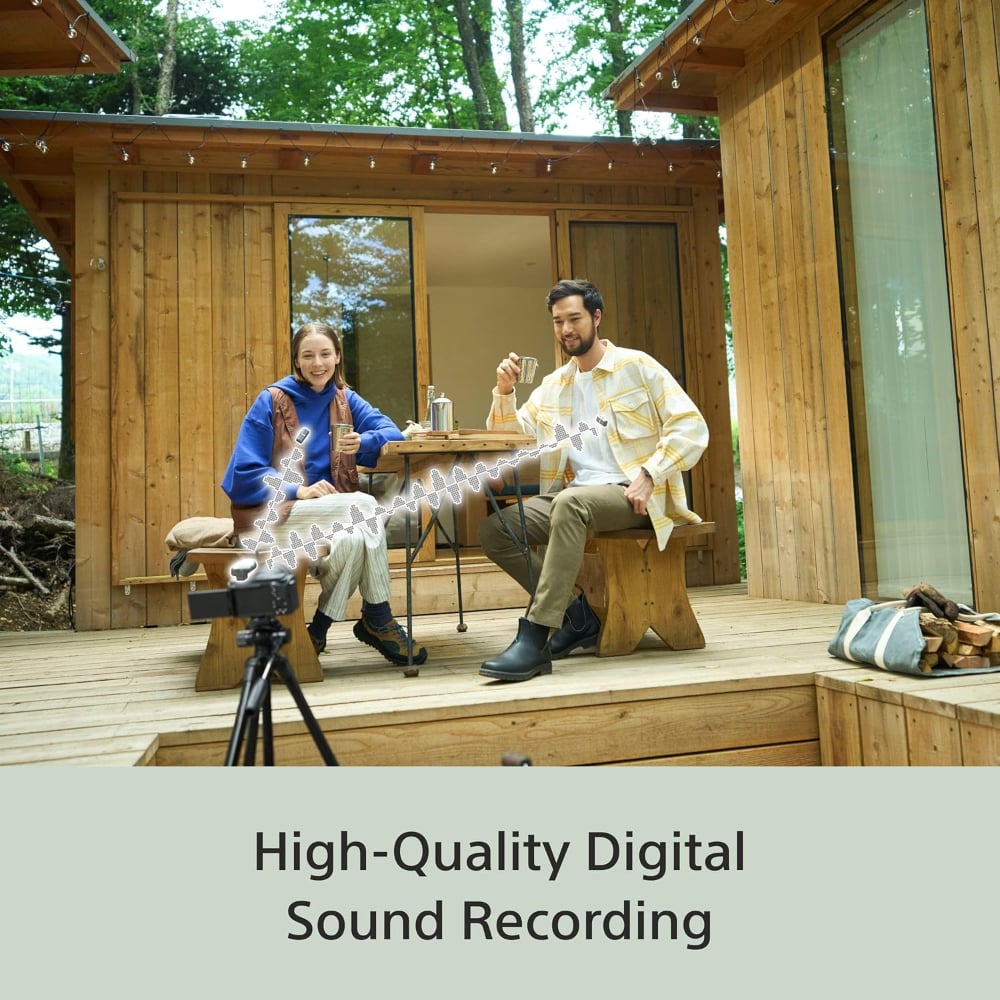 Sony ECM-W3 Dual Transmitter Wireless Camera Microphone for Digital Recording| Black