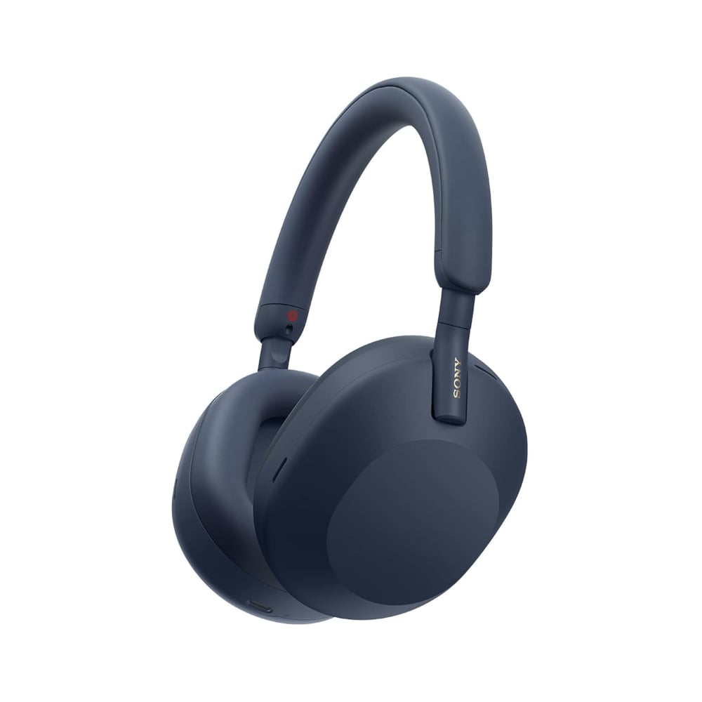 Sony Noise Cancelling Wireless Bluetooth Over-Ear Headphones With Mic Mid Night Blue
