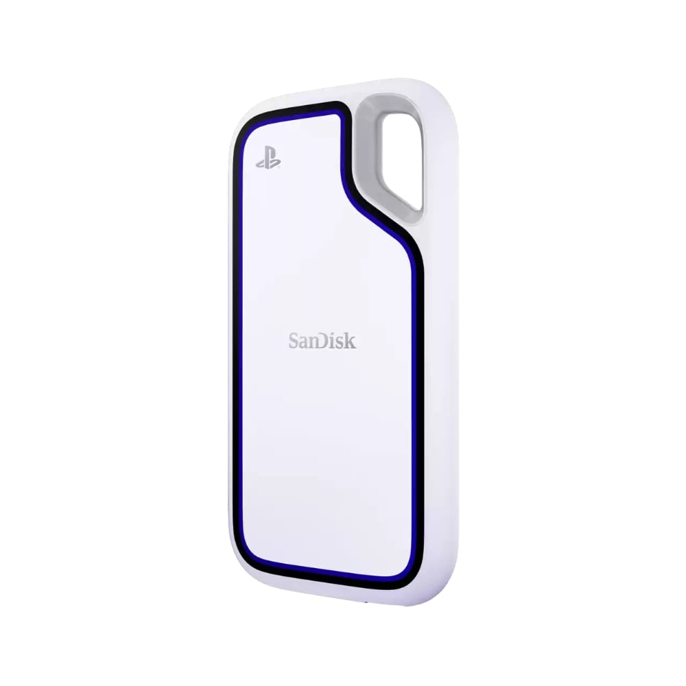 SanDisk 1TB 1000MB/s Quickly Transfer Extreme Portable SSD White for PlayStation 5 Console