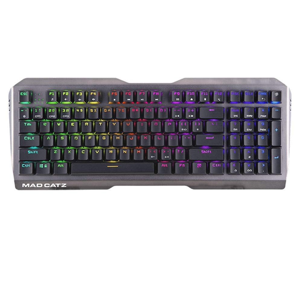Mad Catz The Authentic S.T.R.I.K.E. 13 Compact Mechenical RGB Gaming Keyboard Black