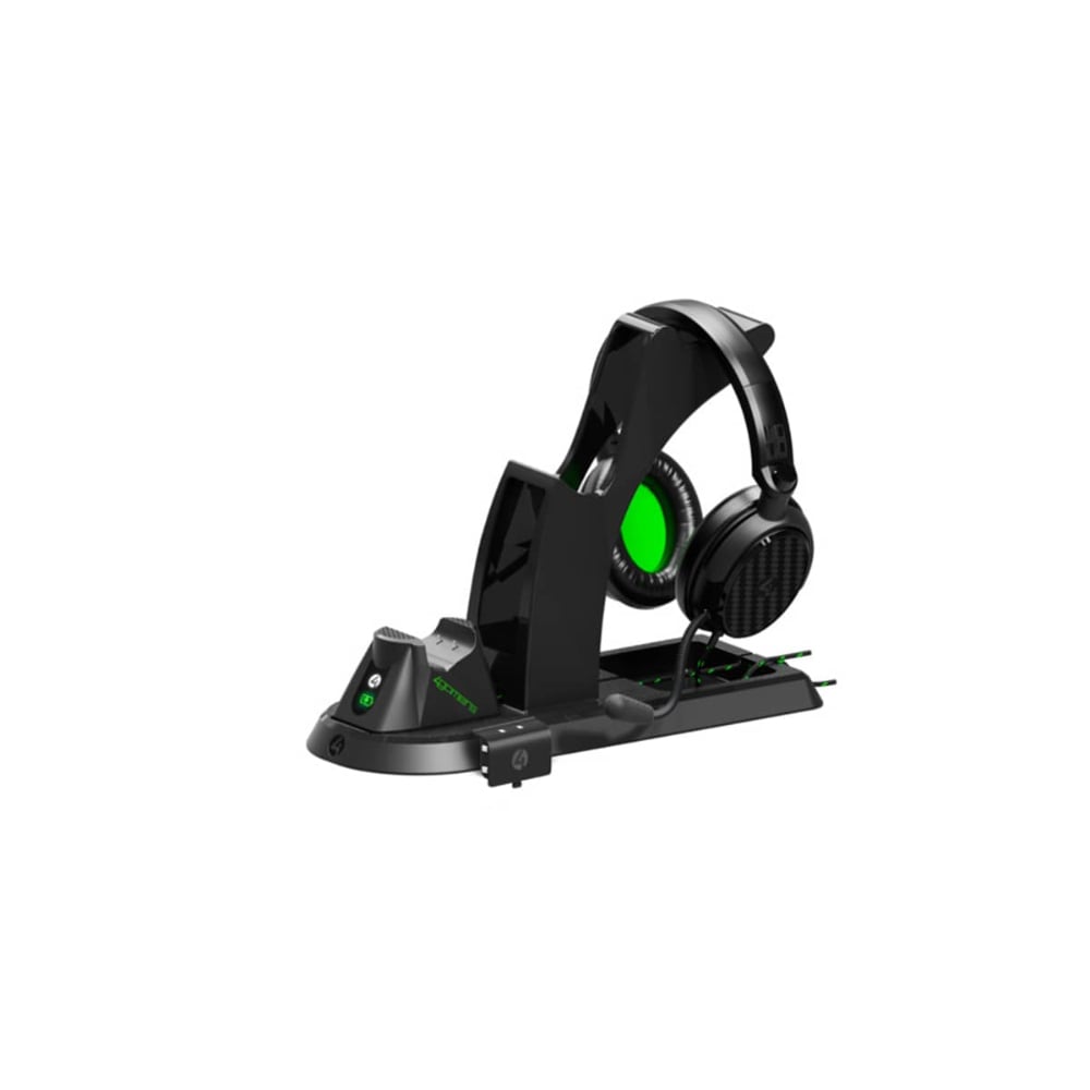 4Gamers Ultimate Dual Charging Station and Headset Stand for Xbox Series X/S Black