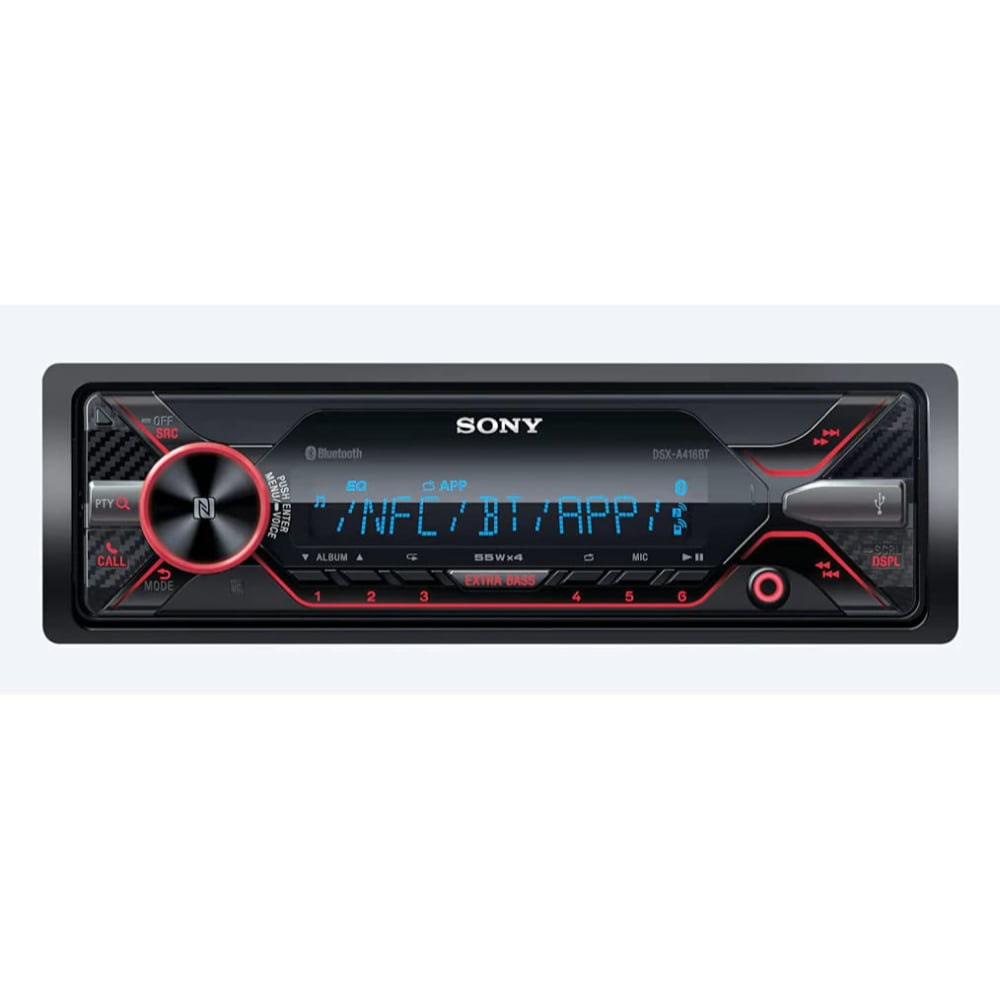 Sony Single Din Bluetooth Front USB AUX Car Stereo Digital Media Receiver Black