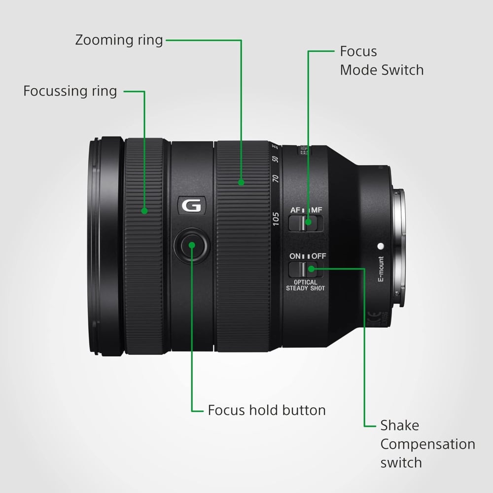 Sony FE 24–105mm | SEL24105G | F4 G OSS | Standard Zoom Lens | Full-Frame E-Mount | Black