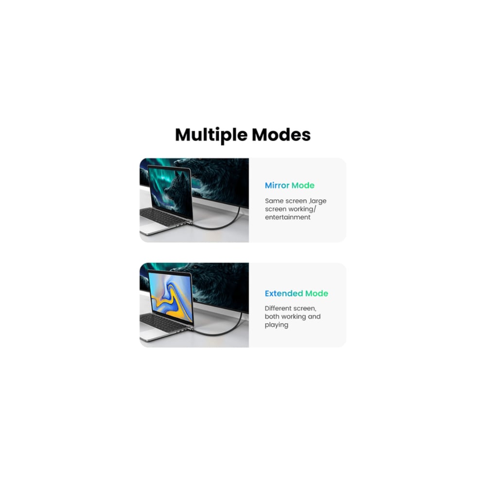 UGREEN HDMI Male to HDMI Male Braided Cable | Supports 4K at 60Hz | 3 Meter | Black | UG-HD119-40102