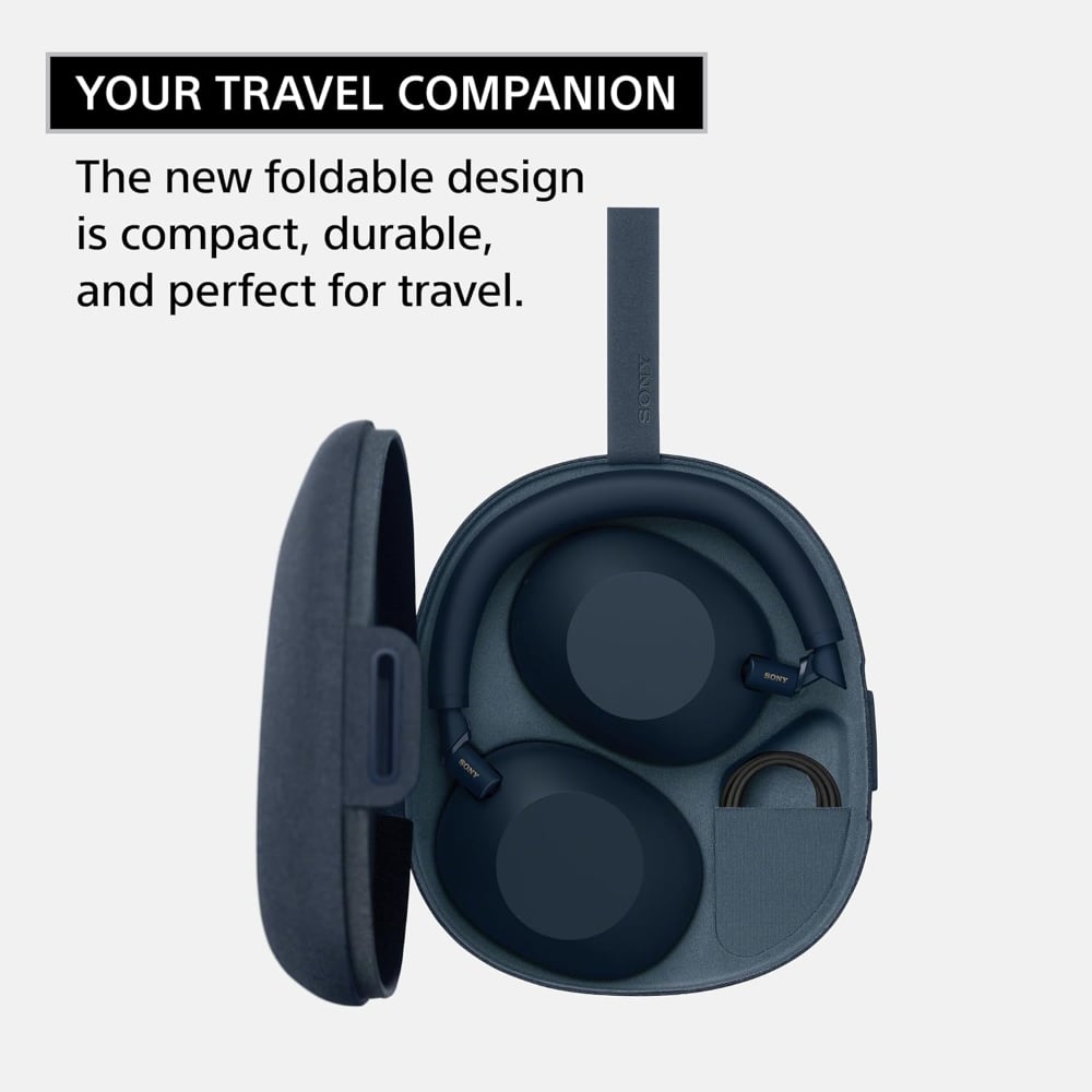 Sony WH-1000XM6 Wireless Over-Ear Headphones Active Noise Cancellation 30-Hour Battery Midnight Blue