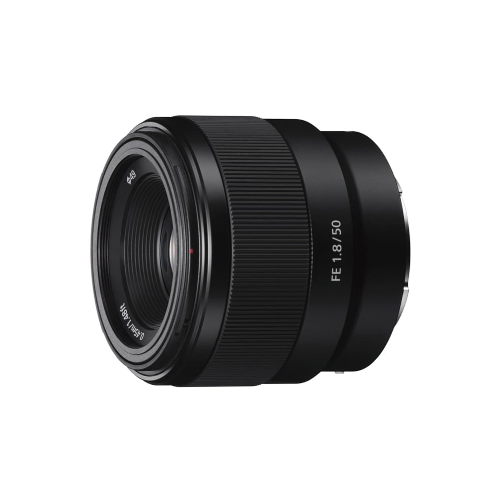Sony E Mount FE 50mm F1.8 Standard Prime Full-Frame Lens Black