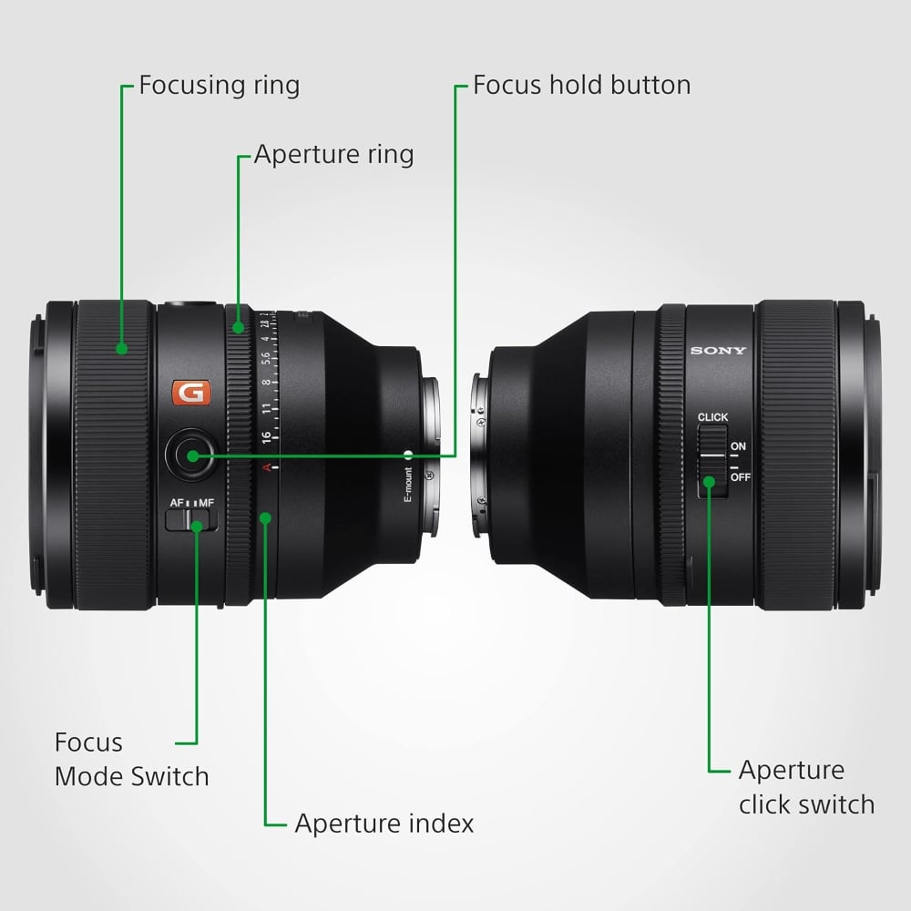 Sony FE 50mm | SEL50F12GM | F1.2 GM | Standard Prime Lens | Full-Frame E-Mount | Black