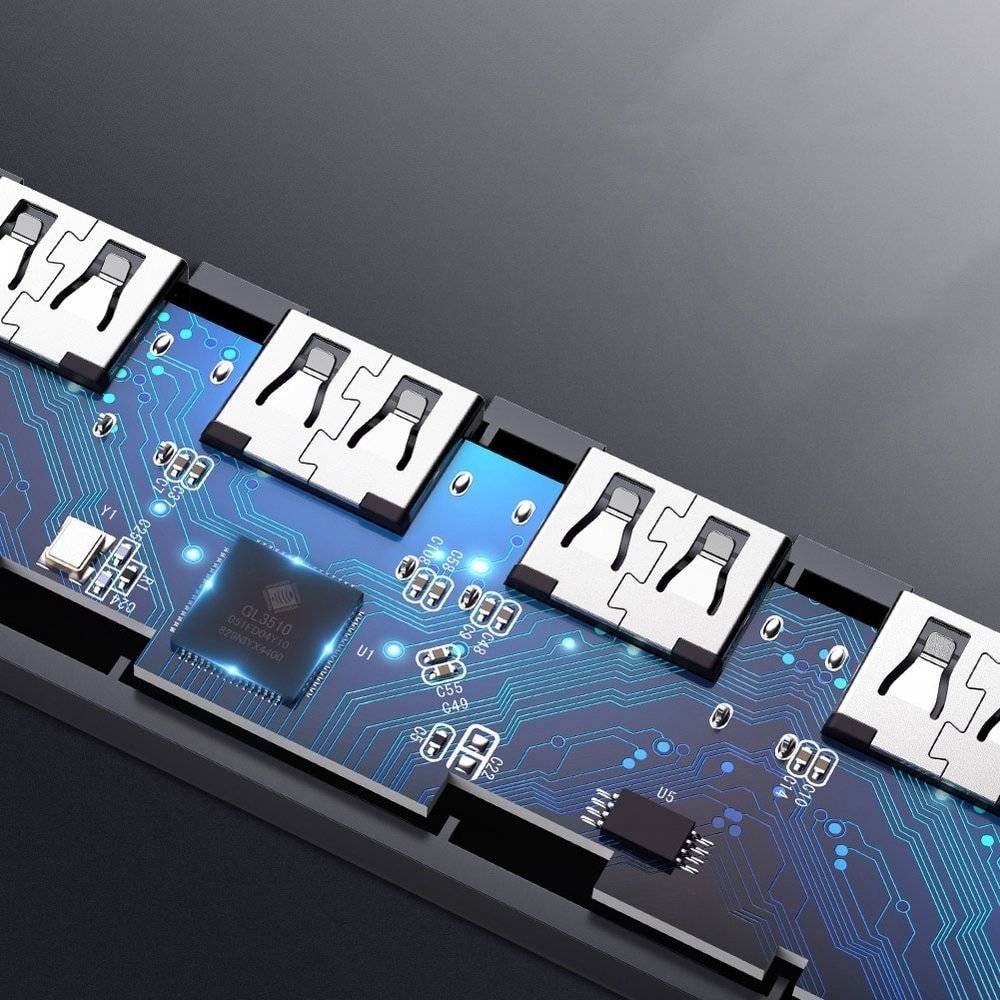 UGREEN 4-in-1 USB-A 3.2 to Micro USB Hub | Grey | UG-CM219-50985