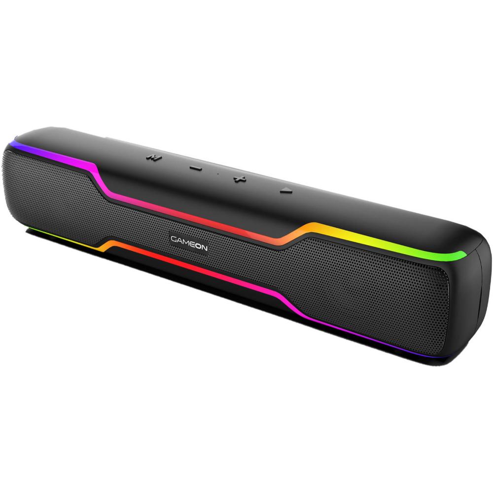 Gameon Dominator Blaze Wireless RGB Gaming Soundbar| Black