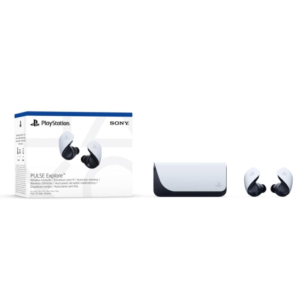 Sony Pulse Explore True Wireless In-Ear Gaming Earbuds with Charging Case White
