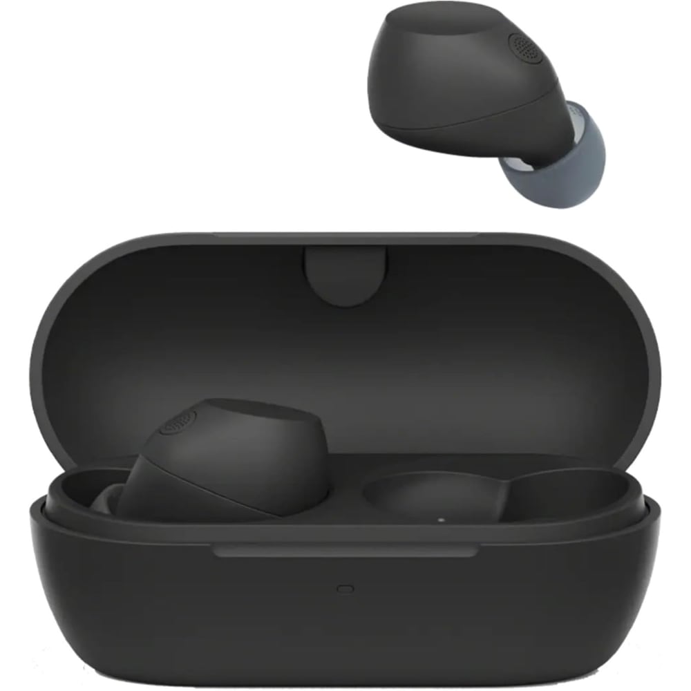 Sony Lightweight and Secure In-Ear Truly Wireless Noise-Canceling Earbuds Black