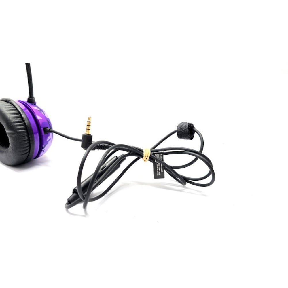 4Gamers Ranger | Wired Gaming Over-Ear Headset | Lightweight & Comfortable | Royal Purple Camo