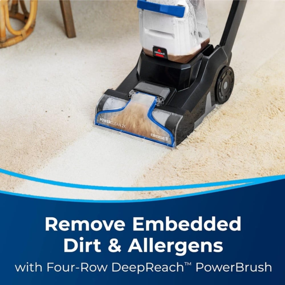 Bissell PowerClean 2X (3878K) Carpet & Upholstery Cleaner | 700W | Deep Cleaning | Grey/Black