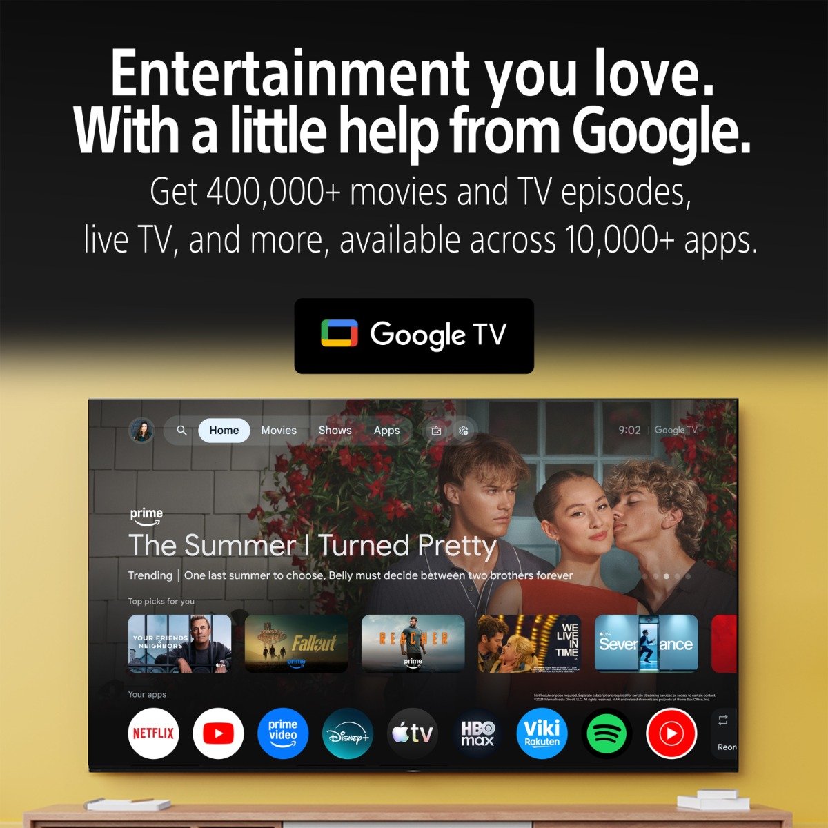 تلفزيون سوني BRAVIA 9 II موديل K-75XR90M2 مقاس 75 بوصة بدقة 4K وتقنية True RGB LED مع Google TV