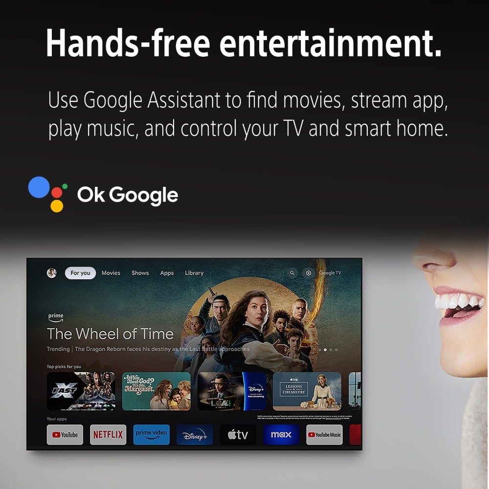 سوني BRAVIA 3 K-65S30 تلفزيون ذكي 65 بوصة LED بدقة 4K مع Dolby Vision ونظام Google TV