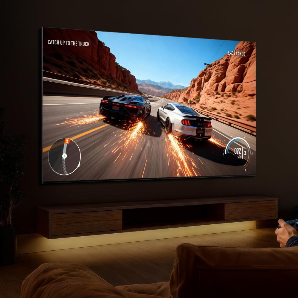 TCL 85 Inch SQD Mini LED 4K Smart TV, 800 Dimming Zones, 2700 Nits HDR, HVA 2.0 Pro Panel, Bang & Olufsen Audio, 288Hz VRR