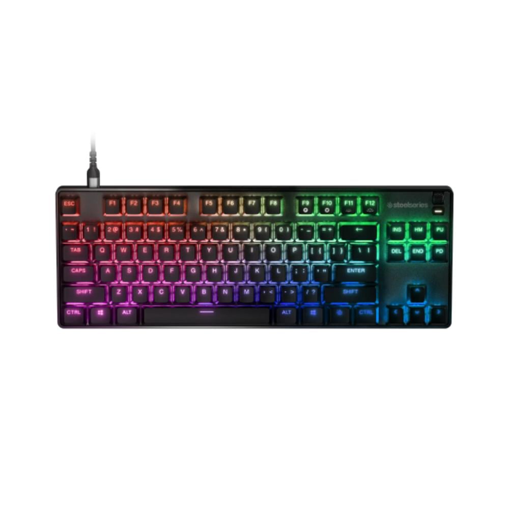ستيل سيريز لوحة مفاتيح Apex 9 TKL | مفاتيح بصرية، قابلة للتبديل | تخطيط إنجليزي QWERTY | SS-64848