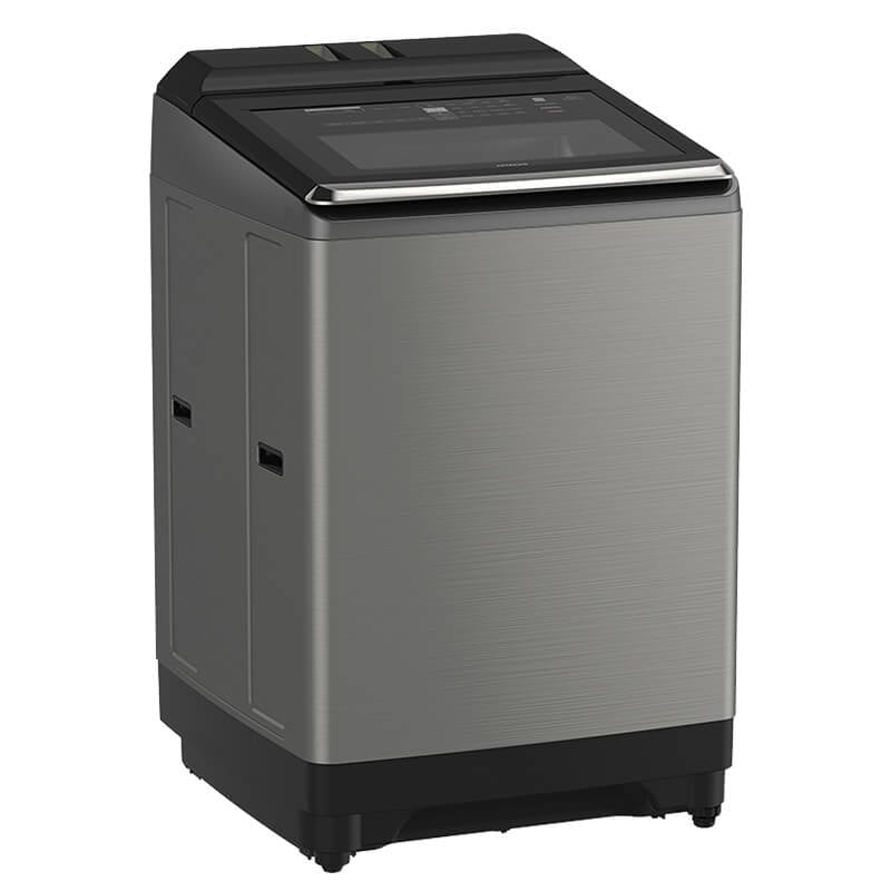 Hitachi 22 kg Top Load Washing Machine with Inverter Motor, 16 Programs & Auto Dosing, Stainless Steel – SF-P220ZKVADSS