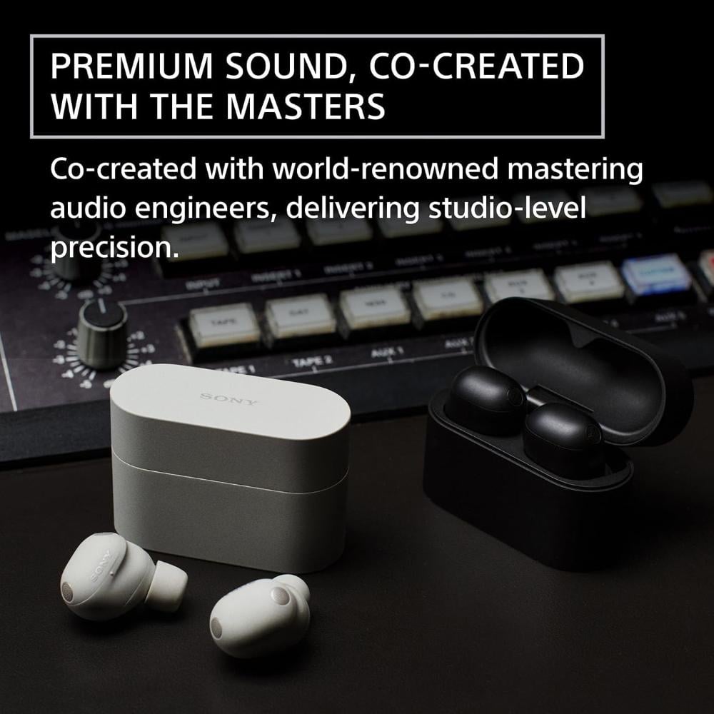 Sony WF-1000XM6 True Wireless Noise Cancelling Earbuds 24H Battery |2026 Model | Bluetooth in-Ear Headphones |Platinum Silver