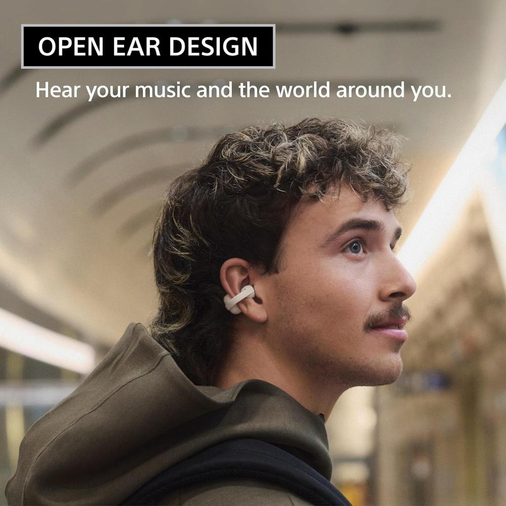 Sony LinkBuds Clip Wireless Open Earbuds| Black