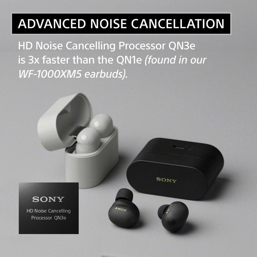 Sony WF-1000XM6 True Wireless Noise Cancelling Earbuds 24H Battery |2026 Model | Bluetooth in-Ear Headphones |Platinum Silver