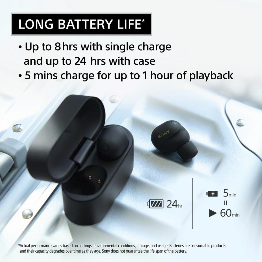 Sony WF-1000XM6 True Wireless Noise Cancelling Earbuds 24H Battery |2026 Model | Bluetooth in-Ear Headphones |Platinum Silver