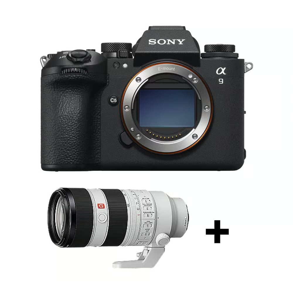 Sony ILCE-9M3 Alpha 24.6 MP 4K 120p Full-Frame Interchangeable-Lens Mirrorless Camera Black with Sony SEL70200GM2 E Mount FE 70–200mm F2.8 GM OSS II Full-Frame Lens