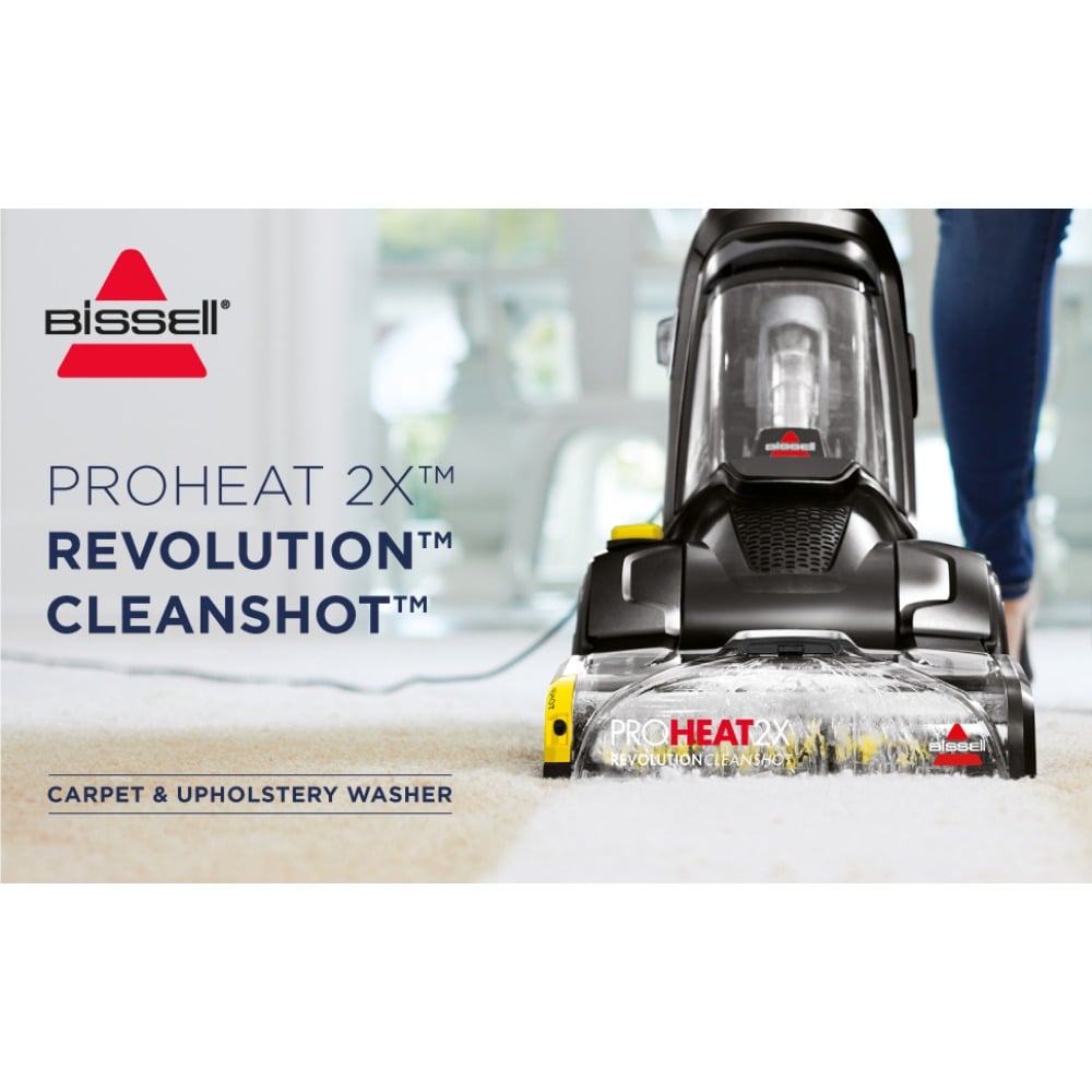 Bissell ProHeat 2X Revolution CleanShot (2066E) Carpet Cleaner | HeatWave Technology | Black