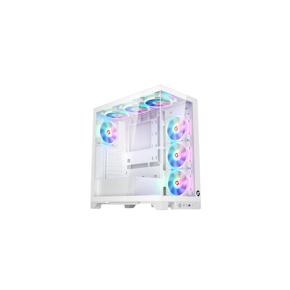 Gameon Emperor Arctic IV Series 10-Fans Mid Tower ARGB+PWM| Lighting Gaming Case| White