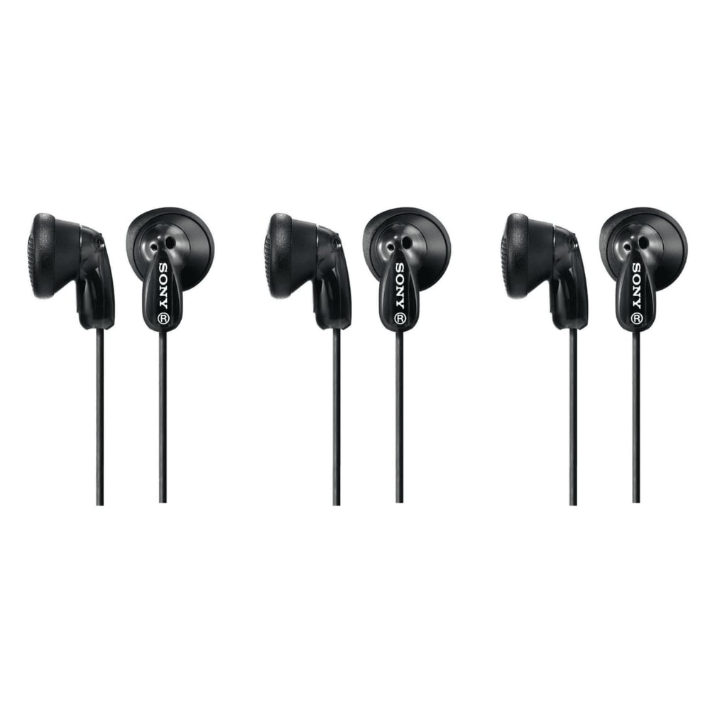 Sony MDR-E9LP Wired In-Ear Headphones Hybrid Driver Bass Sound Black