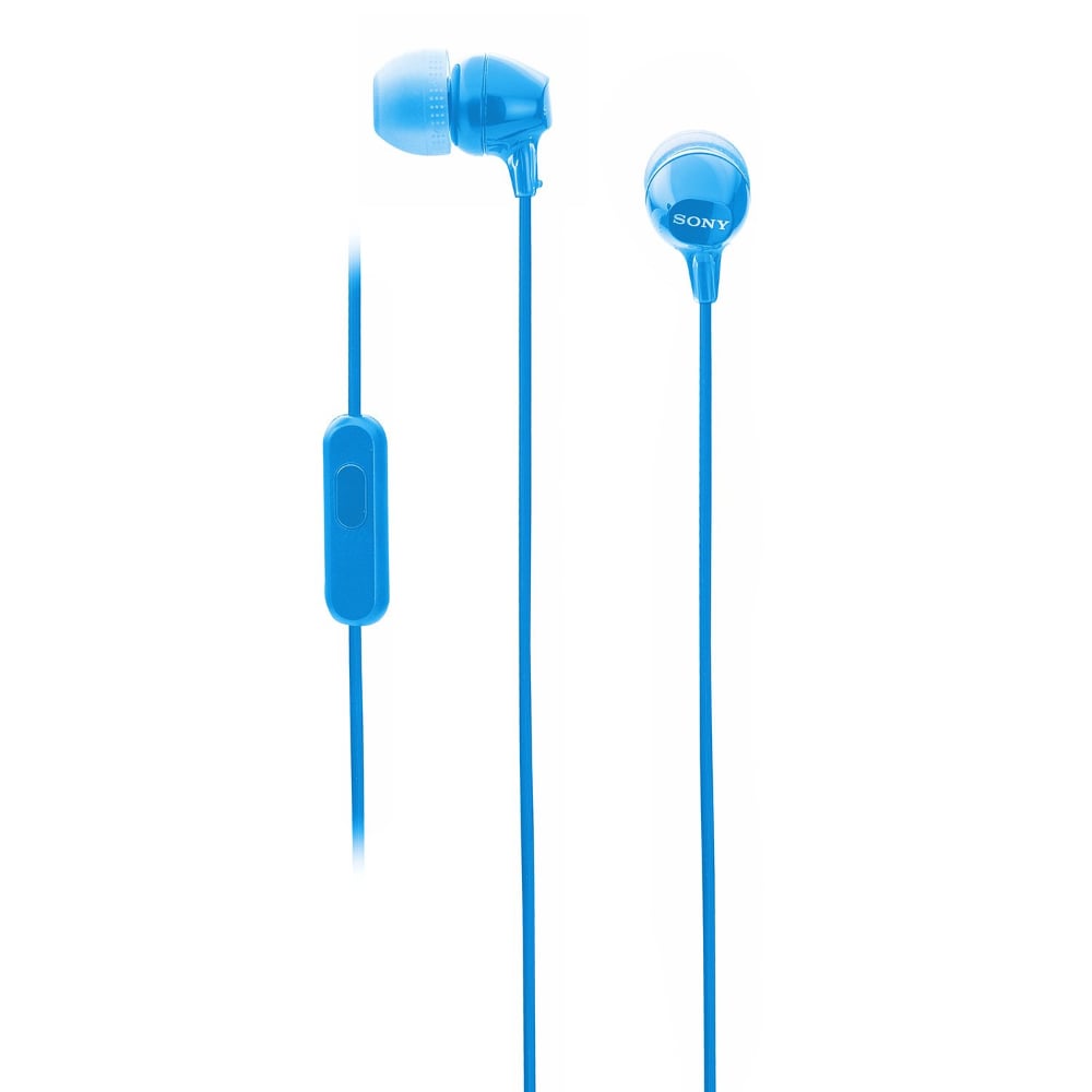 Sony Wired In-Ear 9mm Dynamic Driver Headphone With Mic Blue