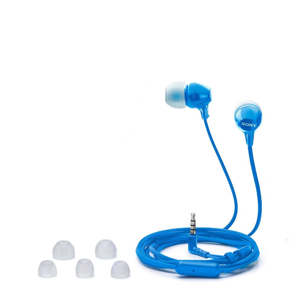 Sony MDR-EX14AP Wired In-Ear Headphones Dynamic Driver with Microphone Blue