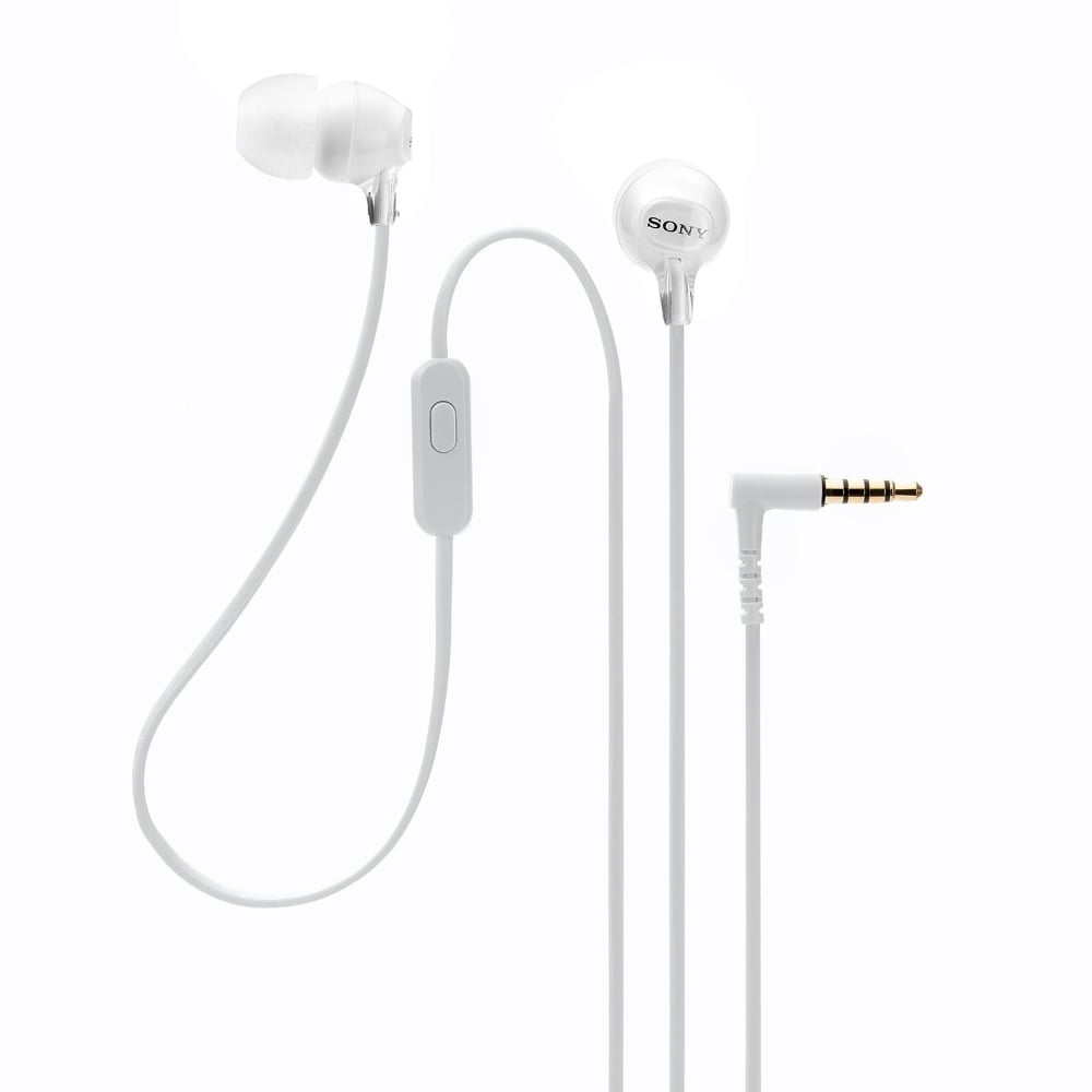 Sony In-Ear Secure Fitting Wired Earphones With Mic White