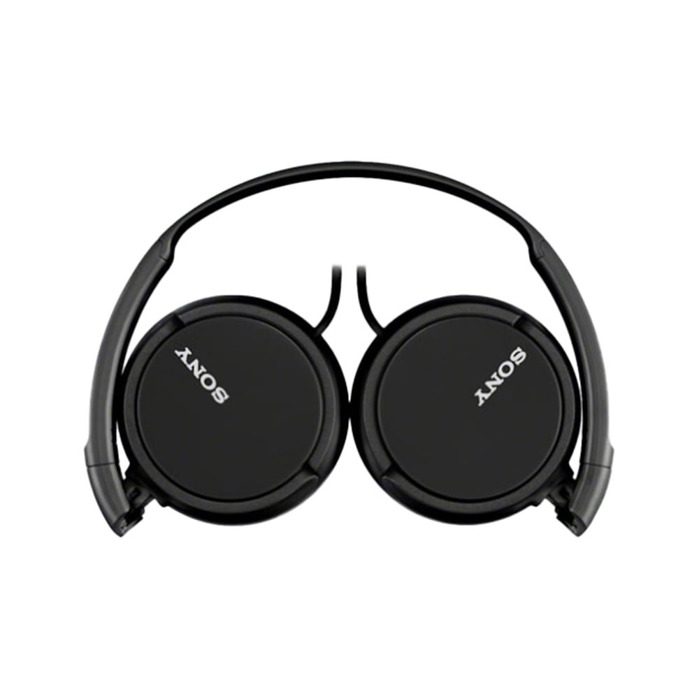 Sony On-Ear Tangle Free Cable Wired Headphones With Mic Black